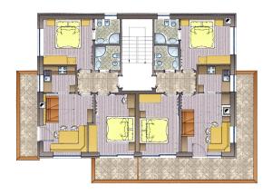 Plan de l'établissement Apartments La Mana