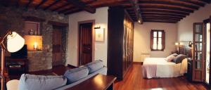 Ein Sitzbereich in der Unterkunft Casa de Aldea La Pumariega