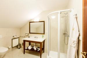 Koupelna v ubytování Hotel Bankov Košice