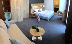 Postel nebo postele na pokoji v ubytování Hotel Diana