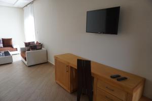 TV a/nebo společenská místnost v ubytování Sun Beach Med