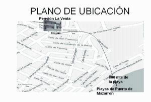Plan piętra w obiekcie Pensión La Venta