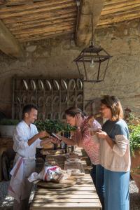 Reštaurácia alebo iné gastronomické zariadenie v ubytovaní Relais Sant'Elena