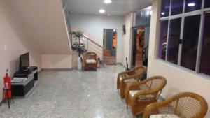 The lobby or reception area at Hotel Amazonas