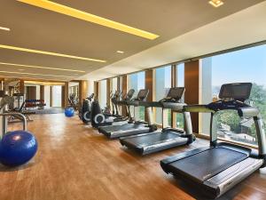 The fitness center and/or fitness facilities at Pan Pacific Beijing