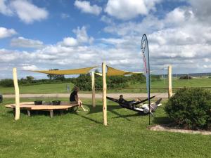 Zahrada ubytování HYGGE Strand Camping