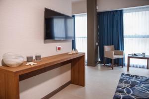 Medi Terre Boutique Hotel - By Saida Hotels的电视和/或娱乐中心