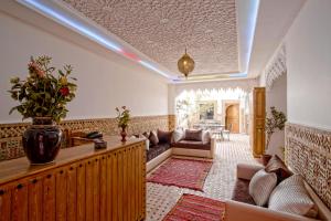Posezení v ubytování Hostel Amour d'auberge