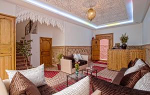 Posezení v ubytování Hostel Amour d'auberge