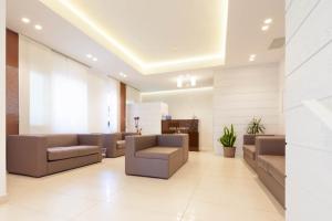 Posezení v ubytování Hotel Columbia & Ninfea