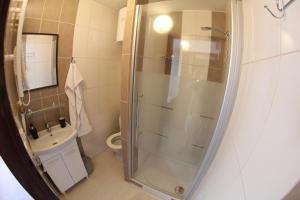 Kúpeľňa v ubytovaní Apartmány Morávka