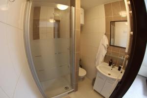 Kúpeľňa v ubytovaní Apartmány Morávka