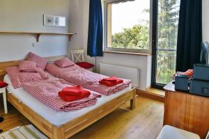 Katil atau katil-katil dalam bilik di Seehaus Hartwigsdorf