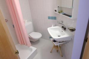 A bathroom at Hotel Soazza