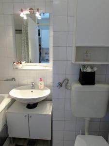 Koupelna v ubytování Apartment Grado