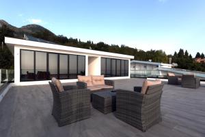 Rõdu või terrass majutusasutuses Guesthouse Montex