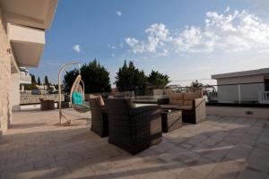 Rõdu või terrass majutusasutuses Guesthouse Montex