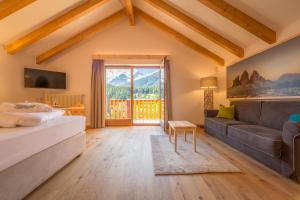 Ένα ή περισσότερα κρεβάτια σε δωμάτιο στο Hotel Villa Stefania +100 φωτογραφίες