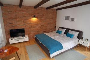 Ένα ή περισσότερα κρεβάτια σε δωμάτιο στο Apartment Little house