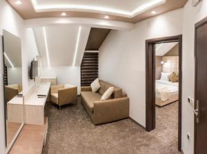 Posezení v ubytování Hotel & Restaurant Ponte Bianco