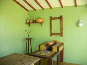 Χώρος καθιστικού στο Chales das Andorinhas