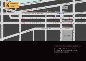 台北的住宿－欣欣時尚旅店松山站，线图的计算机屏幕截图