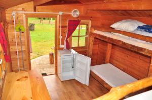 Koupelna v ubytování Campsite Leiputrija + 37 fotografií