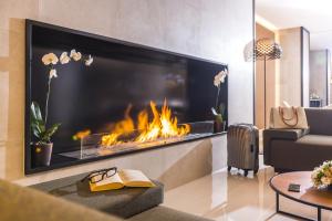 Een zitgedeelte bij Hotel Marsol