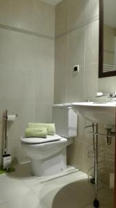 A bathroom at rosa sensat
