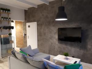 TV a/nebo společenská místnost v ubytování Enklawa Nord Bałtycki Chillout House