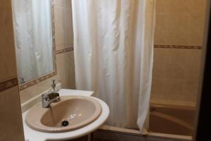 Koupelna v ubytování La casita de la ciudad