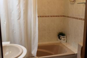 Koupelna v ubytování La casita de la ciudad
