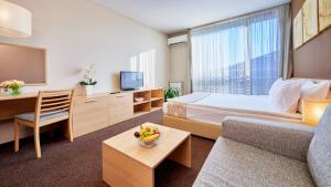 TV a/nebo společenská místnost v ubytování Lucky Bansko Aparthotel SPA & Relax