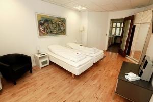 TV a/nebo společenská místnost v ubytování Hotel 9 små hjem