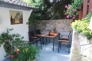 Patio nebo venkovní prostory v ubytování Am Berggarten