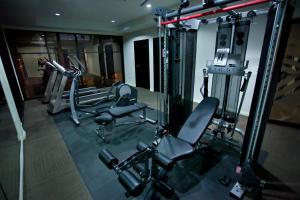 The fitness centre and/or fitness facilities at Hotel Los Andes
