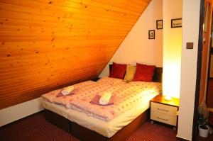 Letto o letti in una camera di Penzion Severka