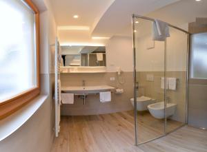 Koupelna v ubytování Hotel Silvana