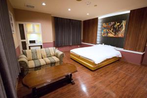 Cama o camas de una habitación en Hotel JIN (Adult Only)