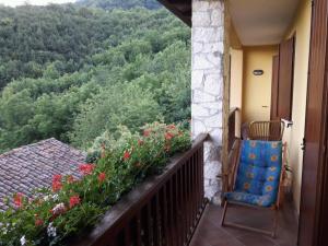 Balkón nebo terasa v ubytování B&B Casabasoti