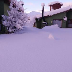 Cabañas Ruca Carel v zimě