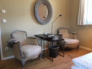Postel nebo postele na pokoji v ubytování Strandhotel Margaretha
