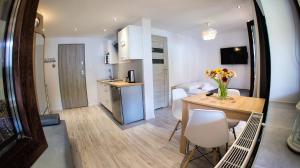 Kuchyňa alebo kuchynka v ubytovaní Apartamenty Karkonoskie