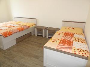 Postel nebo postele na pokoji v ubytování Apartmány Starovice