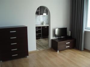 
A television and/or entertainment center at Budget Stay
