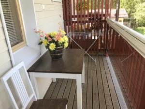 Balkón nebo terasa v ubytování Ranua Lapland Apartment