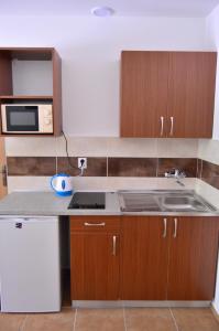 Kuchyň nebo kuchyňský kout v ubytování Promenád apartmány