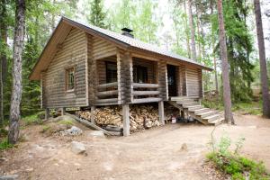 Rakennus, jossa lomamökki sijaitsee