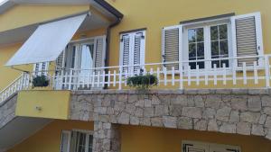 Balkón nebo terasa v ubytování B&B Benjamin
