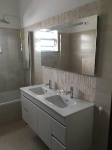 Koupelna v ubytování Casa Caminhos